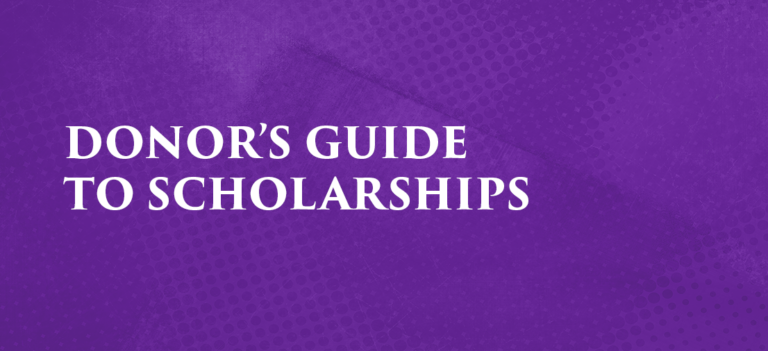 Donor's Guide to Scholarships
